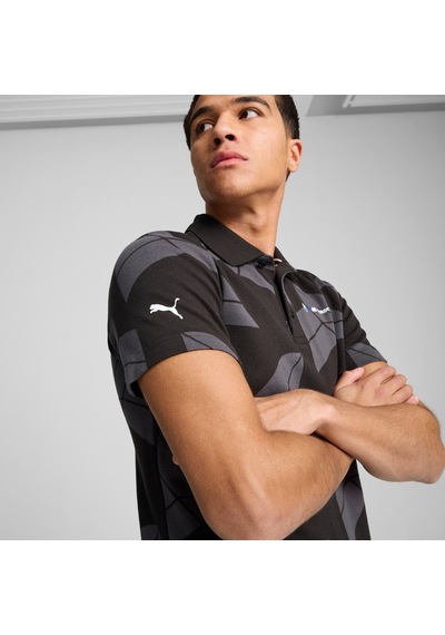 Puma Bmw M Motorsport Erkek Jacquard Polo 627463 01 Siyah