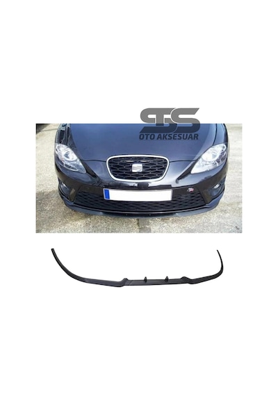 Seat Leon Mk2 Cupra R Uyumlu Ön Lip Mat Siyah Ön Tampon Lip (Sts Oto Aksesuar) (01)