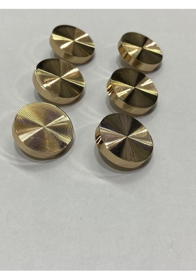 Kaban Ve Ceket Düğmesi Hipnoz Model Özel Kaplama 6'lı Set Gold 3 Cm