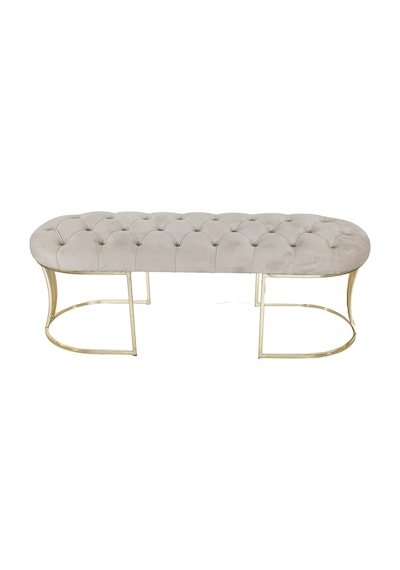 VİEGO GOLD KREM-Kapitoneli Model Puf&Bench&Koltuk-Oturak-Uzun Makyaj Puff-Yatak Odası Ucu&Önü