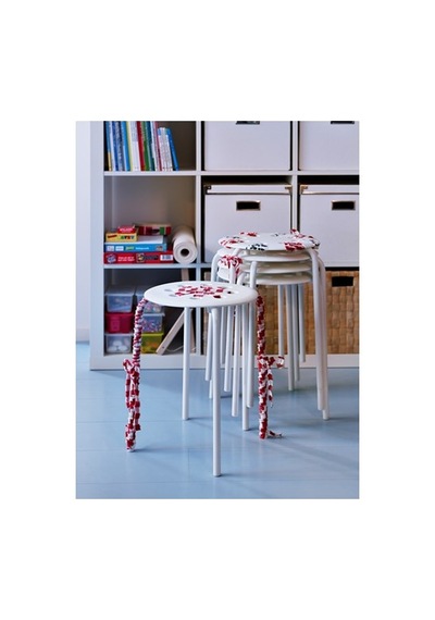 Ikea Marıus Tabure, Beyaz, 45 Cm
