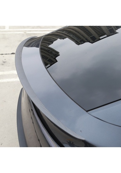 Tesla Juniper Arka Tampon Performance Tip Spoyleri Spoiler - Mat Karbon Kaplama Siyah