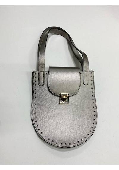 Karantuhafiye Omuz Çantası Örgü Seti / Çanta Örgü Seti Silver Silver Çok Renkli