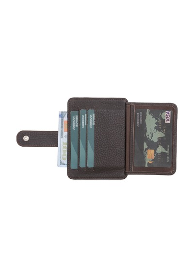 Çok Bölmeli Slim Deri Kartlık Blw019 Fl18 Kahve