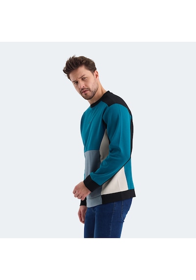 Slazenger VITALI Erkek  Petrol Sweatshirt