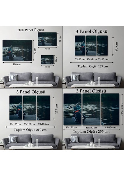 Es10 Motosiklet Kanvas Tablo, Büyük Kanvas Tablo, Motosiklet Sürücüleri İçin Bir Hediye-5379 (70 x 100)
