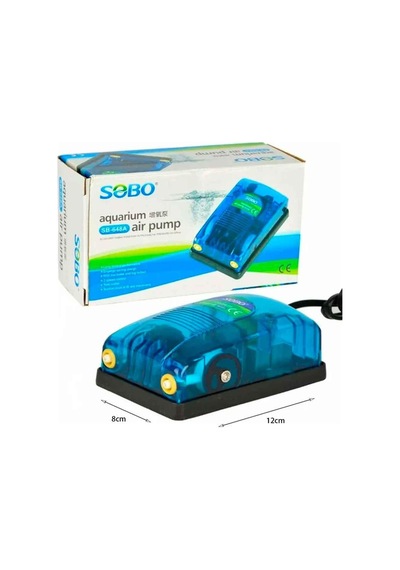 Sobo Akvaryum Hava Motoru Çift Çıkış 5w 2x4 Lt/min Sb-648a