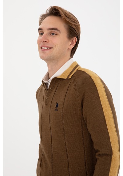 U.s. Polo Assn. Erkek Haki Kazak /triko 50315043-vr027 Hakı
