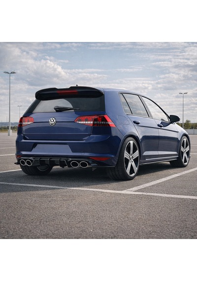 Vw Golf Mk7 Mk7.5 Gtı R R-line 2013-2020 Bagaj Üstü Spoiler Piano Black