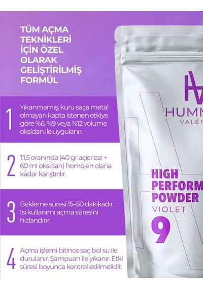 Hummels Valentin Saç Açıcı Toz Violet-mor 500 Gr
