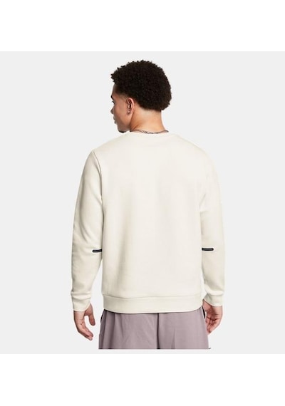 Under Armour Ua Unstoppable Flc Crew Eu Erkek Sweatshirt-29058 beyaz