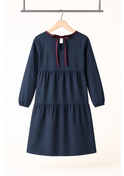 Angel&co. Girls Clothing Lacivert Mevsimlik Pamuk Kız Çocuk Midi Elbise Lacivert Lacivert Angel&co. Girls Clothing Lacivert Mevsimlik Pamuk Kız Çocuk Midi Elbise Lacivert Lacivert