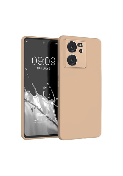 Matte Silicone Xiaomi Mi 13t Pro İçin Kılıf Gold Mi 13t Pro İle Uyumlu Kılıf - Gold