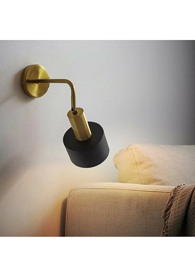 Mylights Eskitme Gold Siyah Duvar Apliği E27 Duylu Modern Retro S