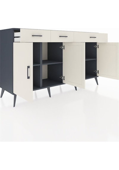 Kronos Konsol 4 Raflı 3 Çekmeceli 4 Kapaklı 176x59x99 Antrasit-aytaşı Aytası - Antrasıt Kronos Konsol 4 Raflı 3 Çekmeceli 4 Kapaklı 176x59x99 Antrasit-aytaşı Aytası - Antrasıt