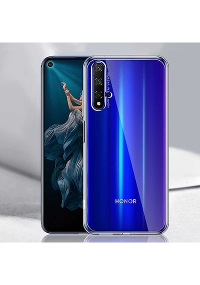 Huawei Nova 5t Şeffaf Kılıf Yumuşak İnce Tasarımlı Kapak Süper