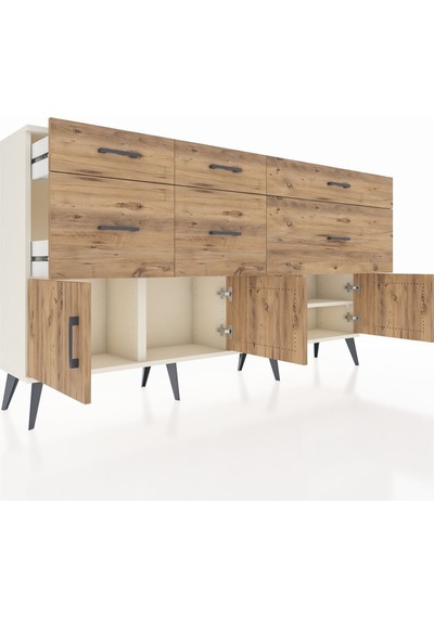 Arges Konsol Tek Raflı 6 Çekmeceli 4 Kapaklı 176x30x99 Aytaşı-çam Atlas Çam - Aytası Arges Konsol Tek Raflı 6 Çekmeceli 4 Kapaklı 176x30x99 Aytaşı-çam Atlas Çam - Aytası