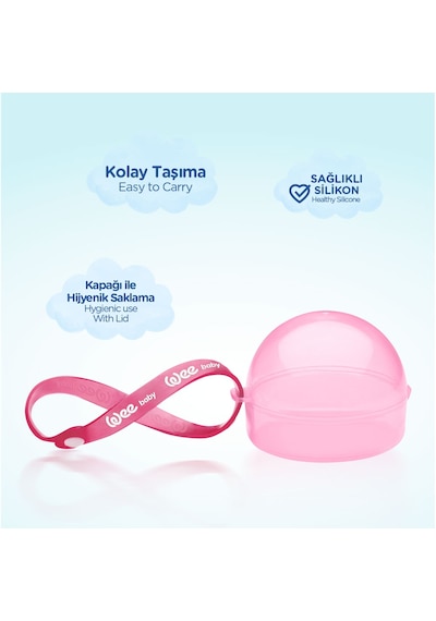 Wee Baby Emzik Saklama Kutusu Pembe