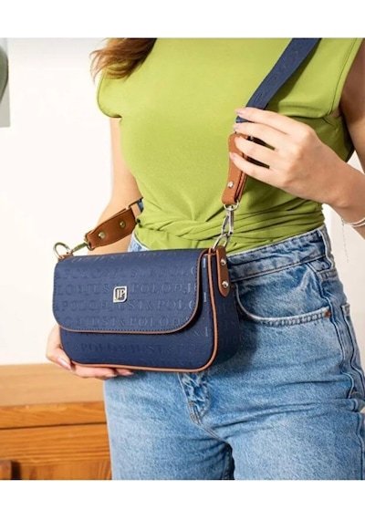 Just Polo Kadın Günlük Su Geçirmez Şık El & Omuz Çantası Shoulder Bag Lacivert