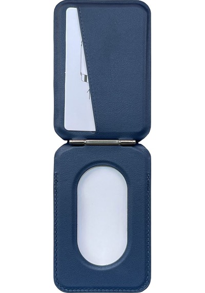 Buff Apple Uyumlu iPhone Walletmag 2.0 Stant Manyetik Deri Cüzdan Blue Mavi