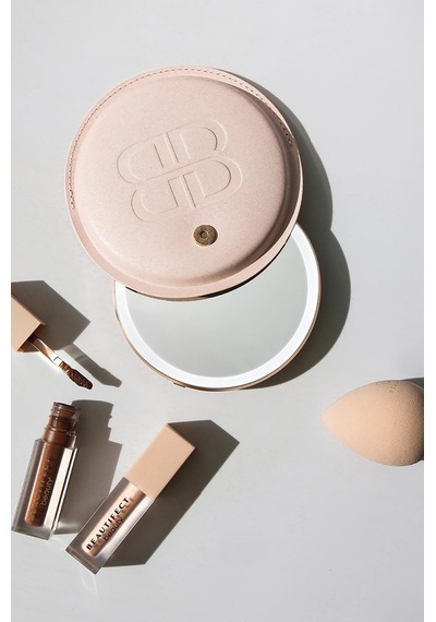 Beautifect Glow Compact Lüks Sensörlü Kompakt Ayna Makyaj Aynaları Altın - Beyaz