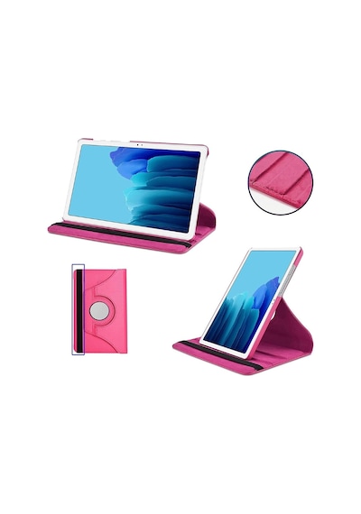 Samsung Galaxy Tab A 2019 Sm-t297 360 Dönerli Tablet Kılıfı + Ekran Koruyucu Arka Kapak