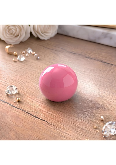 Sert Plastik Düğme Yuvarlak Top Pembe Dolap Mobilya Mutfak Dolabı Çekmece Kulbu Kulpu Kulplar