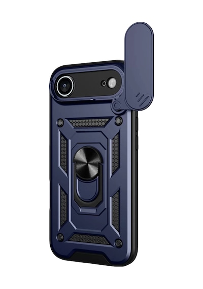 Newface Apple İphone 17 Air Pars Lens Yüzüklü Silikon - Lacivert