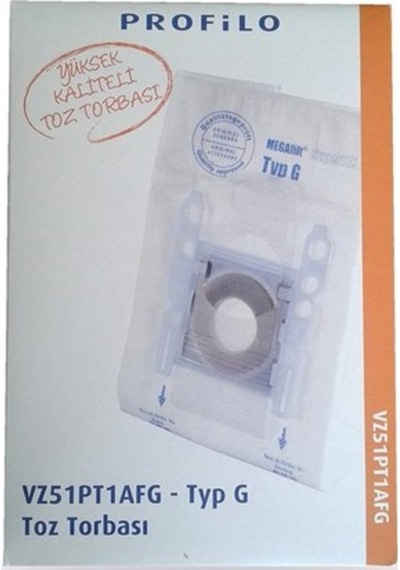 Profilo Uyumlu G Tipi Elektrikli Süpürge Bez Toz Torbası