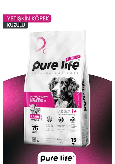 Purelife Premıum Kuzulu Yetişkin Köpek Maması 15kg