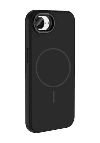 Maks Technology Apple iPhone Uyumlu 17e Kılıf M-safe Şarj Özellikli Metal Kamera Çerçeveli Mkst Edi Silikon Kapak - Siyah