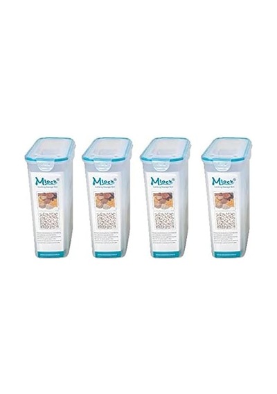 Hava Sızdırmaz Contalı Bakliyat Saklama Kabı 4,5 Lt 4 Lü Set Diğer