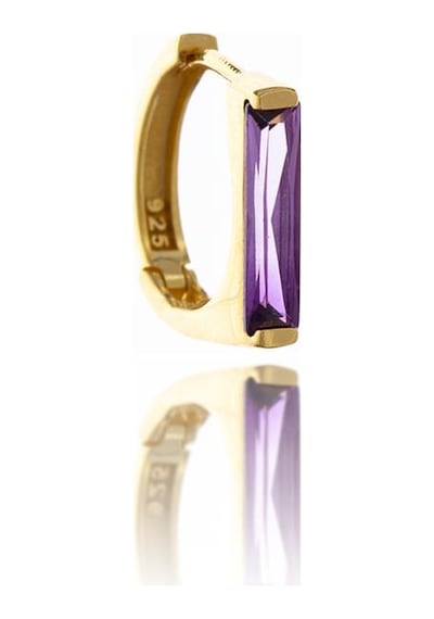 Amethyst Beauty Gümüş Küpe-295 Gold