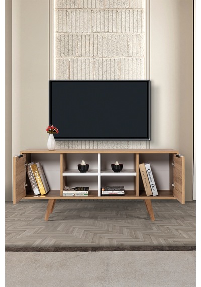 3321 Sina 130 Cm Ahşap Ayaklı , Metal Kulplu Tv Ünitesi , Sepet - Beyaz , Tv Sehpası , Salon Diğer 3321 Sina 130 Cm Ahşap Ayaklı , Metal Kulplu Tv Ünitesi , Sepet - Beyaz , Tv Sehpası , Salon Diğer