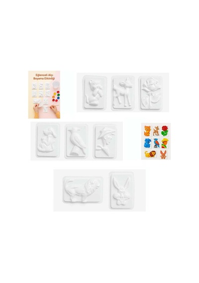 8 Farklı Model Küçük Boy Alçı Kalıbı 1 Pakette 8 Adet Farklı Model Prs-8fmak1