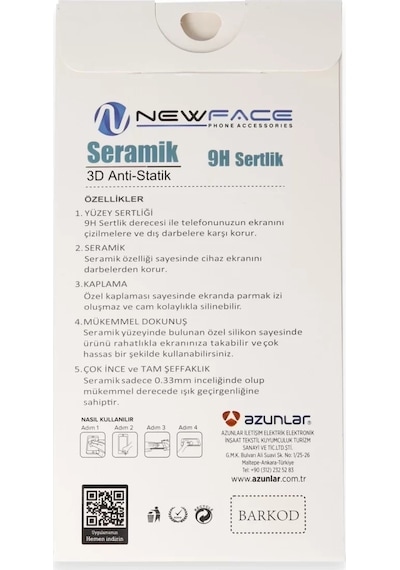Newface Apple İphone 17 3d Antistatik Seramik Nano Ekran Koruyucu