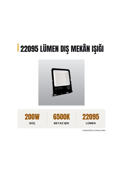 Ack 200w Led Projektör 6500k - At62-19632
