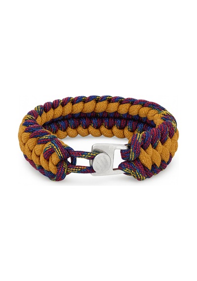 Tesbihane Paracord Bileklik Anahtarlık Kombini - Çok Renkli Kamuflaj Desen - Kamp Ve Doğa Sporları İçin