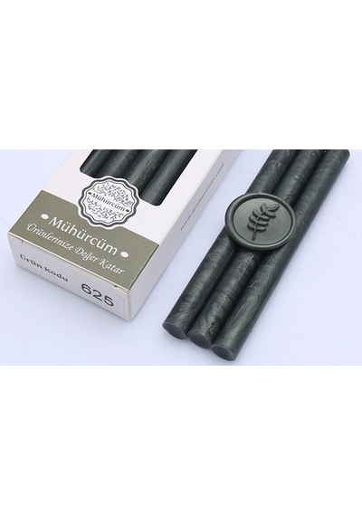 Mühür Mumu Çubuk 11mmx120mm 10lu Paket Mod: 625 GÜMÜŞ NEFTİ YEŞİL