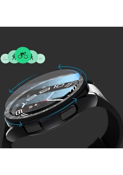 Galaxy Uyumlu Watch 6 Classic 47mm Sert Pc Kasa Ve Ekran Koruyucu Zore Sport Watch Gard 29