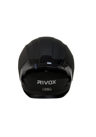 Rivox R1 Kapalı Motosiklet Kaskı Mat Siyah