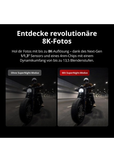 Osmo Action 5 Pro Adventure Combo, 1/1,3 İnç Sensörlü Aksiyon Kamerası 4k, 3 Pilli 12 Saat Uzatılmış Pil Ömrü,