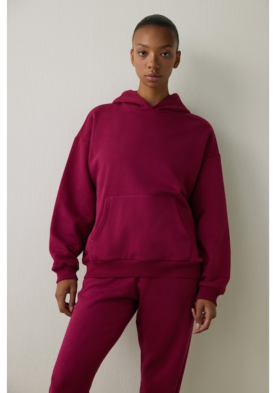 Penti Mor Kapüşonlu Oversize Sweatshirt