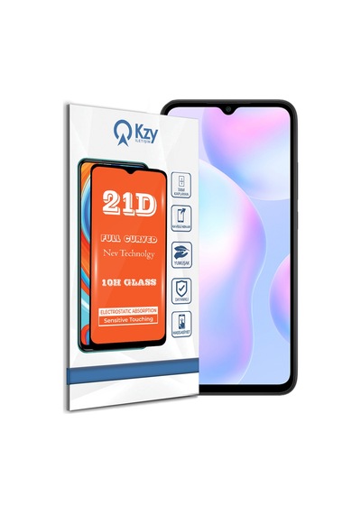 Xiaomi Redmi 9A ile Uyumlu Tam Kaplayan 21D Temperli Ekran Koruyucu Cam
