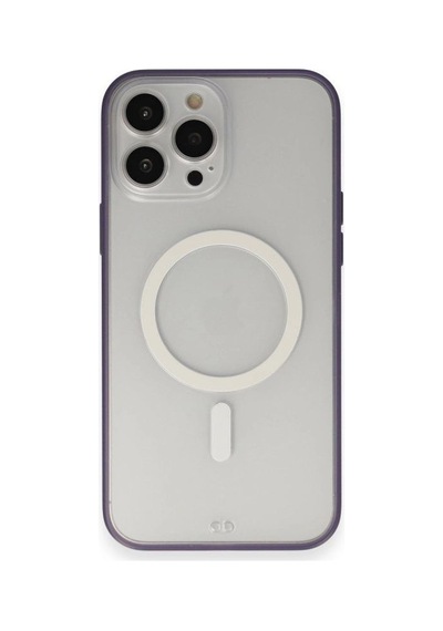 Apple Uyumlu iPhone 14 Pro Kılıf Grand Magneticsafe Kapak - Mor Diğer