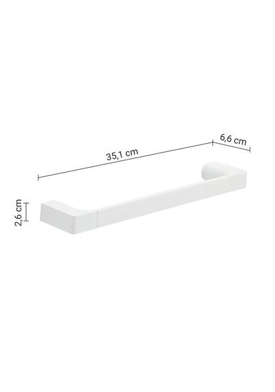 Pirenei Havluluk, Uzun, 35.1 Cm - Mat Beyaz