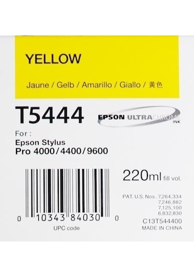 Tonersepeti Epson T5444 C13t544400 Sarı Kartuş
