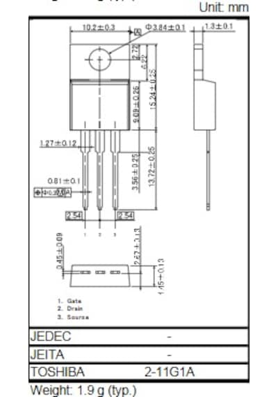Tk80e08k3 N-channel Mosfet 75v, 80a, 7.5mohm