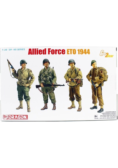 Dragon 6653 1/35 Ölçek, Müttefik Kuvvetler Eto 1944 Asker Figürleri Plastik Model Kiti-49914