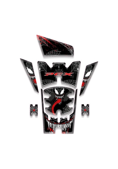 Honda Pcx Uyumlu 8 Parça Venom Tank Pad Set 2025 Diğer